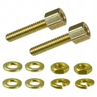 2058171 205817-1 JACKSCREW 3/16 HEX X 3/16 L, 4-40 THD KIT ST/ZI YE
