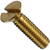 2C32MI8B 2-56 X 1/2 SLOT FLAT 82° M/S BRASS
