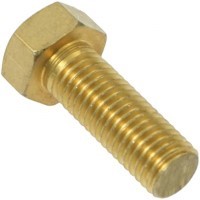 25C64HCSB 1/4-20 X 1 HEX CAP SCREW BRASS