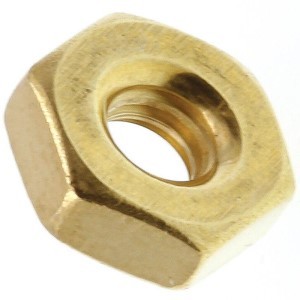 6CNMSB 6-32 MACHINE SCREW NUT BRASS