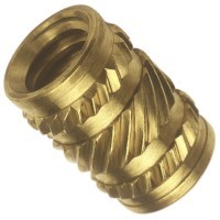 TECBM5 TEC-B-M5 PSM KNURL THREADED INSERT BRASS