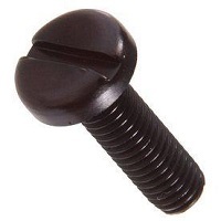 10F24MIPSO 10-32 X 3/8 SLOT PAN M/S 18-8 SS BLACK