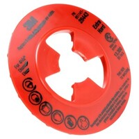 81728 3M DISC PAD FACE PLATE RIBBED RED