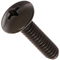 10-32 X 3/8 PHIL TRUSS M/S STEEL BLACK