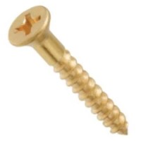 4-22 X 3/4 PHIL FLAT W/S BRASS