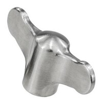 40853 POLISHED WING GRIP KNOB SS